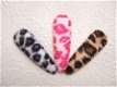 5 cm ~ Luipaard kniphoesje van bont ~ Roze - 2 - Thumbnail