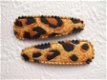 5 cm ~ Luipaard kniphoesje van katoen ~ Oker - 1 - Thumbnail