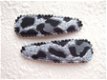 5 cm ~ Luipaard kniphoesje van katoen ~ Grijs - 1 - Thumbnail