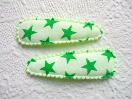 5 cm ~ Wit kniphoesje met sterretjes ~ Groen - 1