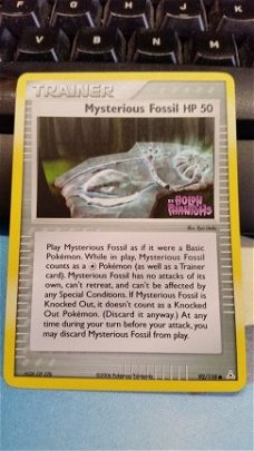 Mysterious Fossil (reverse) holo 92/110 Ex Holon Phantoms