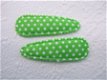 5 cm ~ Katoenen kniphoesje met stippen ~ Groen - 1 - Thumbnail