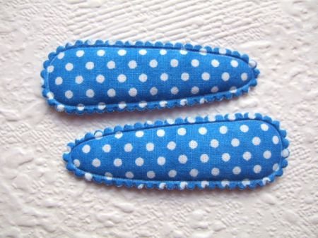 5 cm ~ Katoenen kniphoesje met stippen ~ Blauw - 1