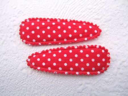 5 cm ~ Katoenen kniphoesje met stippen ~ Rood - 1