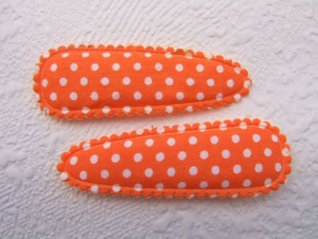 5 cm ~ Katoenen kniphoesje met stippen ~ Oranje - 1