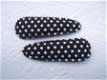5 cm ~ Katoenen kniphoesje met stippen ~ Zwart - 1 - Thumbnail