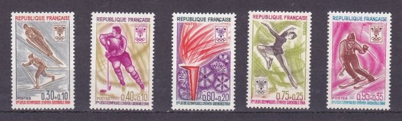 Frankrijk 1968 Jeux Olympiques d'hiver Grenoble postfris - 1