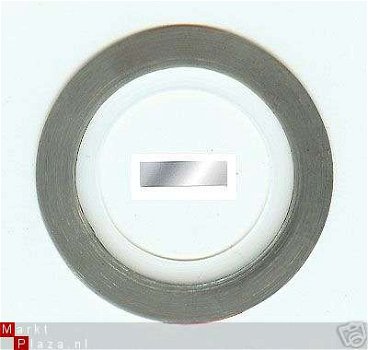 16,5 rol nail art Silver striping tape striper nagels Zilver - 1