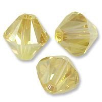 Swarovski 5328 Crystal Golden Shadow AB 4mm Per 10 Stuk - 1