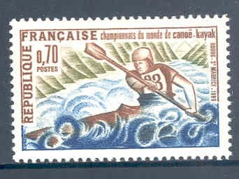 Frankrijk 1969 Champ. de monde de canoë-kayak postfris - 1