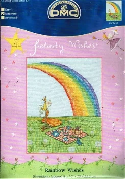 DMC BORDUURPAKKET , RAINBOW WISHES K 5412 - 1