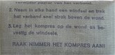 Verband Pakje, Nood, 16x10cm, Koninklijke Landmacht, 1970.(Nr.2) - 3 - Thumbnail