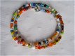 afrika armband christmas wikkelarmband met antieke tradebeads en chevron kralen - 1 - Thumbnail