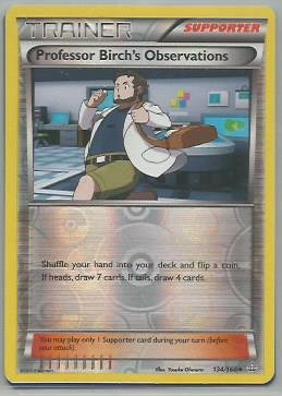 Professor Birch's Observations rev foil 134/160 XY Primal Clash - nr. 1
