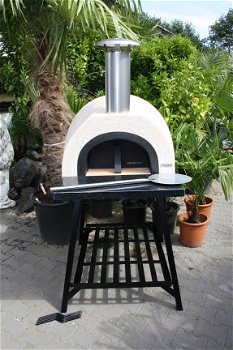 AMALFI 70 black plain Nieuwe unieke tuinoven/pizza-oven - 2