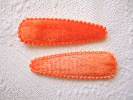 5 cm ~ Fluweel kniphoesje ~ Oranje - 1