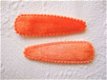 5 cm ~ Fluweel kniphoesje ~ Oranje - 1 - Thumbnail