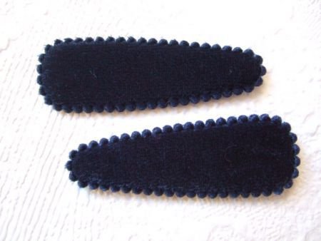5 cm ~ Fluweel kniphoesje ~ Marine blauw - 1