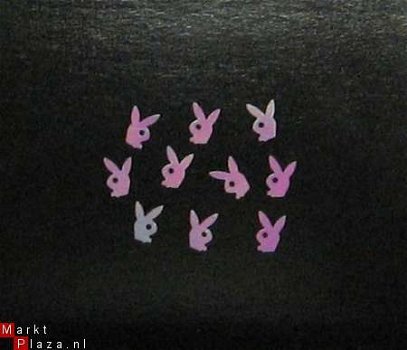 3D Rose kleur Nagel decals logo's P Bunny NAIL ART - 1