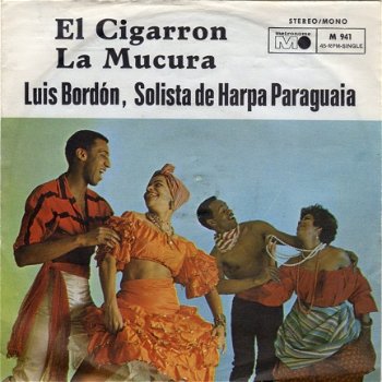 Luis Bordón, Solista De Harpa Paraguaia* ‎– El Cigarron (1967) - 1