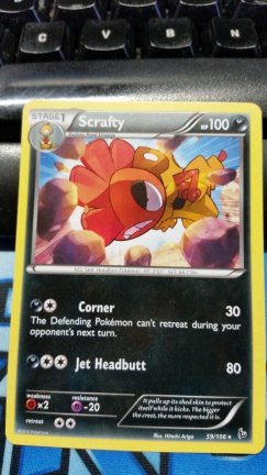 Scrafty Rare 59/106 XY Flashfire - nr. 1