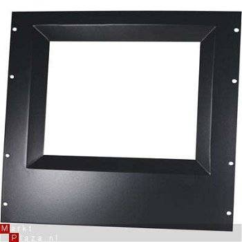 17inch zwart afdekpaneel om monitor op 19” kast te monteren - 1