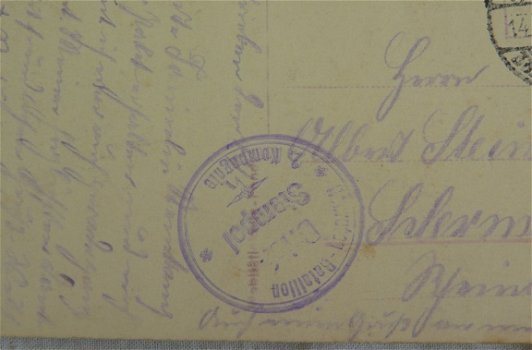 Postkaart / Postkarte, Veldpost / Feldpost, Rekruten-Bataillon 2.Kompagnie, 1916. - 4