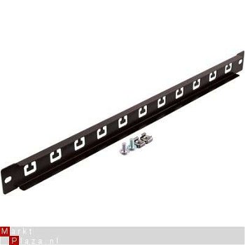 kabel rail (plaat) voor 19inch server kasten 1U - 1