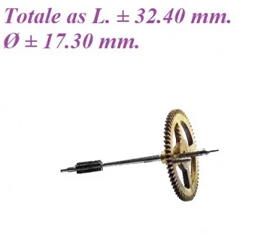 = Voorslagrad Franse pendule = 27982 - 0