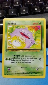 Koffing 1ste editie 51/102 Base Set - 1