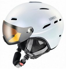 Uvex HLMT 200 Visor skihelm met vizier vizierhelm 2015 White