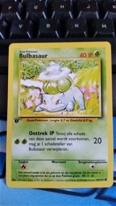 bulbasaur  1ste editie 44/102 base nederlands ip Base Set