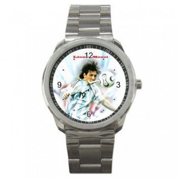 Argentinie/Messi Stainless Steel Horloge - 1