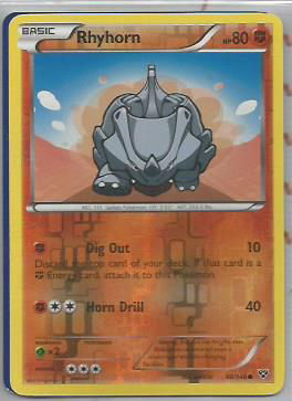 rhyhorn rev foil 60/146 XY Base - nr. 1