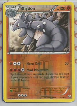 rhydon rev foil 61/146 XY Base - nr. 1