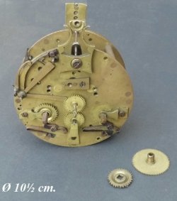 Pendule uurwerk voor onderdelen = Bardot =27730