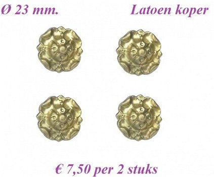 === Klok ornamentjes = latoen koper =28005 - 0