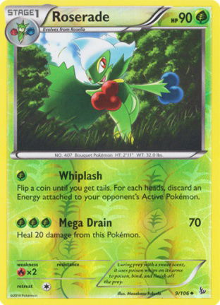 Roserade - 9/106 (Reverse Foil) XY Flashfire - nr. 1