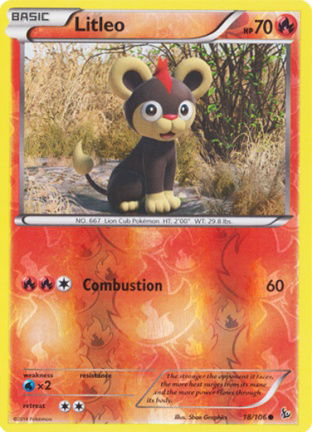 Litleo - 18/106 (Reverse Foil) XY Flashfire - nr. 1