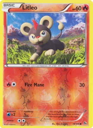 Litleo - 19/106 (Reverse Foil) XY Flashfire - nr. 1