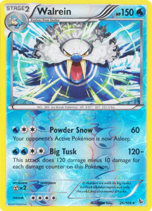 Walrein - 26/106 (Reverse Foil) XY Flashfire - nr. 1