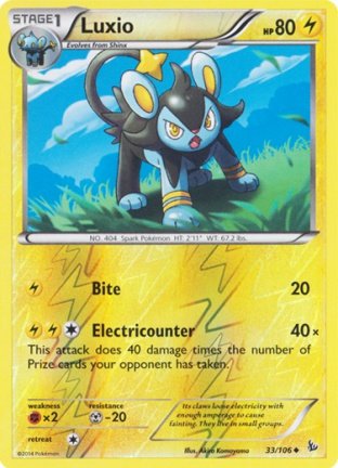 Luxio - 33/106 (Reverse Foil) XY Flashfire - nr. 1