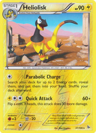 Heliolisk - 37/106 (Reverse Foil) XY Flashfire - nr. 1