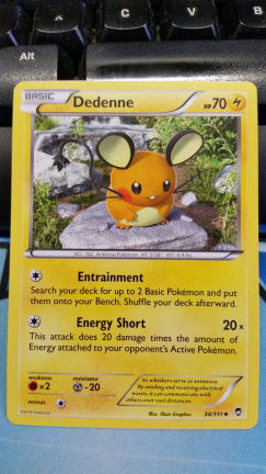 Dedenne 34/111 XY Furious Fists - nr. 1