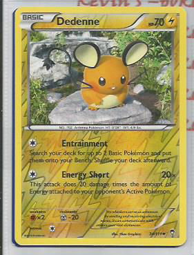 Dedenne 34/111 (reverse foil) XY Furious Fists - nr. 1