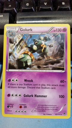 Golurk rare 43/111 XY Furious Fists - nr. 1