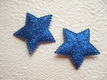 Glinster ster ~ 3,5 cm ~ Blauw - 1 - Thumbnail