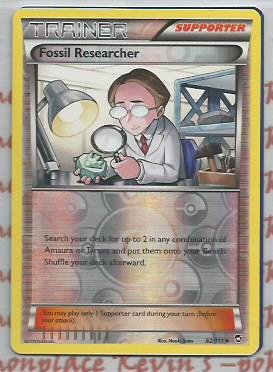 Fossil Researcher 92/111 (reverse foil) XY Furious Fists - nr. 1