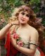 Gold Puzzle - Young Lady With Rose - 1000 Stukjes Nieuw - 1 - Thumbnail