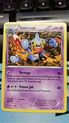Toxicroak rare 63/113 BW Legendary Treasures